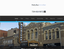 Tablet Screenshot of partybusannarbor.net